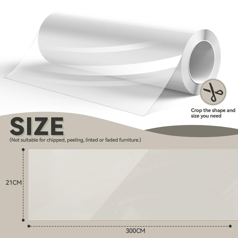 Scratch protection cat tape 3 m (21 cm x 3 m), sofa transparent scratch protection pad, furniture protector, cat furniture protection, scratch pads for furniture, couch, door, wall, scratch protection from cats and dogs - PawsPlanet Australia