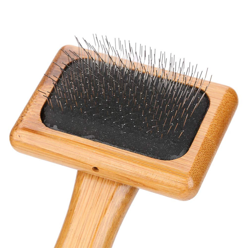 [Australia] - Dog Shedding Comb Bamboo Slicker Dog Cat Grooming Brush Massage and Stimulate Healthy Comb for Dogs, Cats with Short or Long Hair #1 