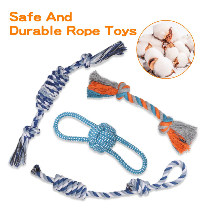 Feeko Squeaky Plush Dog Rope Toy 12 Pack for Puppy, Bulk with Squeakers for Small Dogs, Cute Puppy Chew Toys for Puppy Teething Soft Stuffed Toys, Durable, Safe, Non-Toxic and Interactive Pet Toys - PawsPlanet Australia