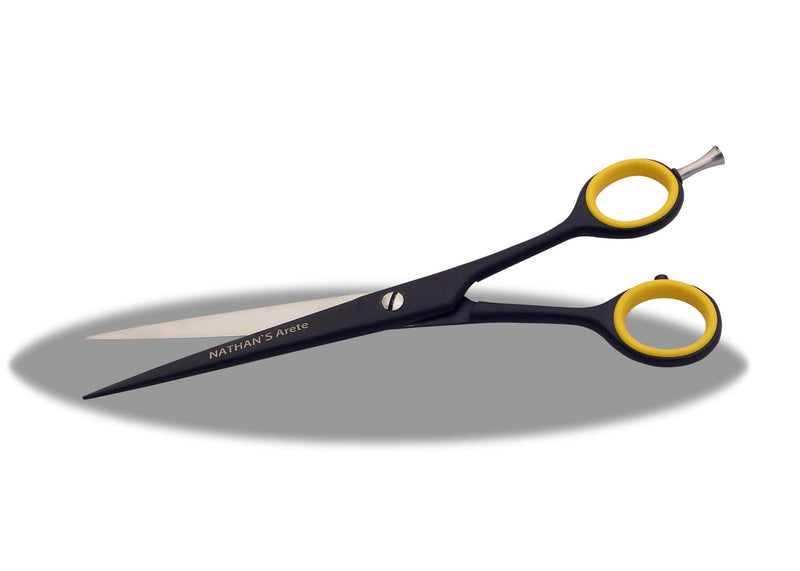 [Australia] - NATHAN’S Arete Set of Dog Grooming Scissors, 7.5" Straight and 7.5" Thinning Hair Cutting Scissors Set of 2 
