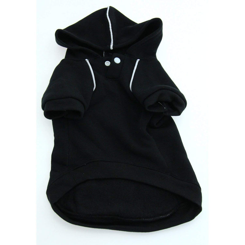 Doggie Design Sport Hoodie, Jet Black, Size Medium - PawsPlanet Australia