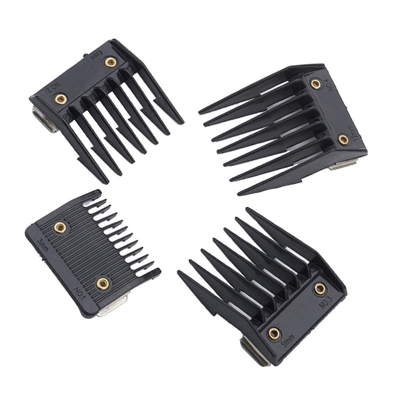 Beaupretty 4PCS Hair Clipper Guide Combs Limit Comb Attachment Combs Fits for All Full Size Hair Clippers Trimmers - PawsPlanet Australia