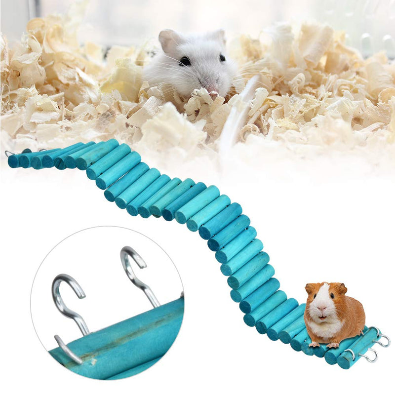 6 * 50cm Safe and Eco-Friendly, Pet Suspension Bridge, Deformable Durable Hamster Ladder, Come with the Hanging Hook, for Mice Gerbils Parrots for Hamsters - PawsPlanet Australia