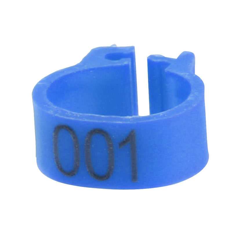 Yosoo Health Gear Pigeons Leg Bands, Bird Leg Rings, 100PCS 8MM 001-100 Numbered Plastic Letter Pigeons Bird Leg Bands Rings(dark blue) dark blue - PawsPlanet Australia