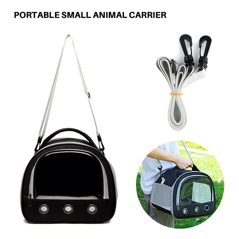 Small Pet Carrier Bag with Mat Guinea Pig Travel Carrier with Strap Portable Breathable Rabbit Carrier Outdoor Pet Bag for Squirrel Bunny Hedgehog Guinea Pig Black - PawsPlanet Australia