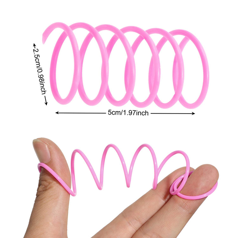 12 Pieces Colorful Spring Cat Toy Plastic Coil Spiral Springs Durable Interactive Toys for Cat Kitten Pets Novelty Gift - PawsPlanet Australia