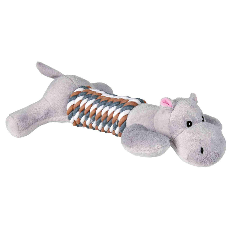 squeaky plush rope dog toy - PawsPlanet Australia