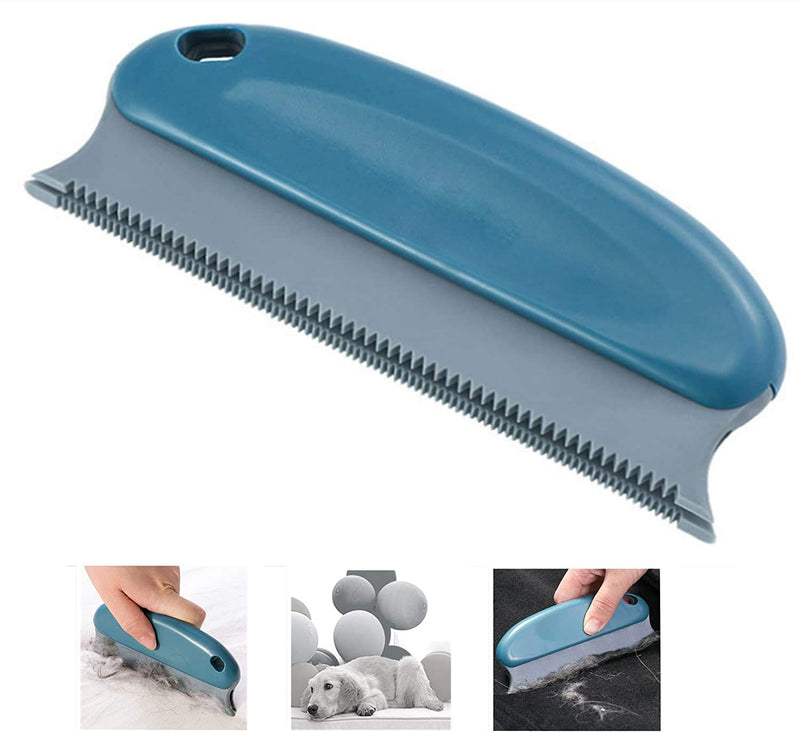 OneCut Cleaning Brush Pet Hair Remover Reusable Washable Sticky Silicone Dust Pet Hair Remover Cleaning Brush Tools (Blue) Blue - PawsPlanet Australia