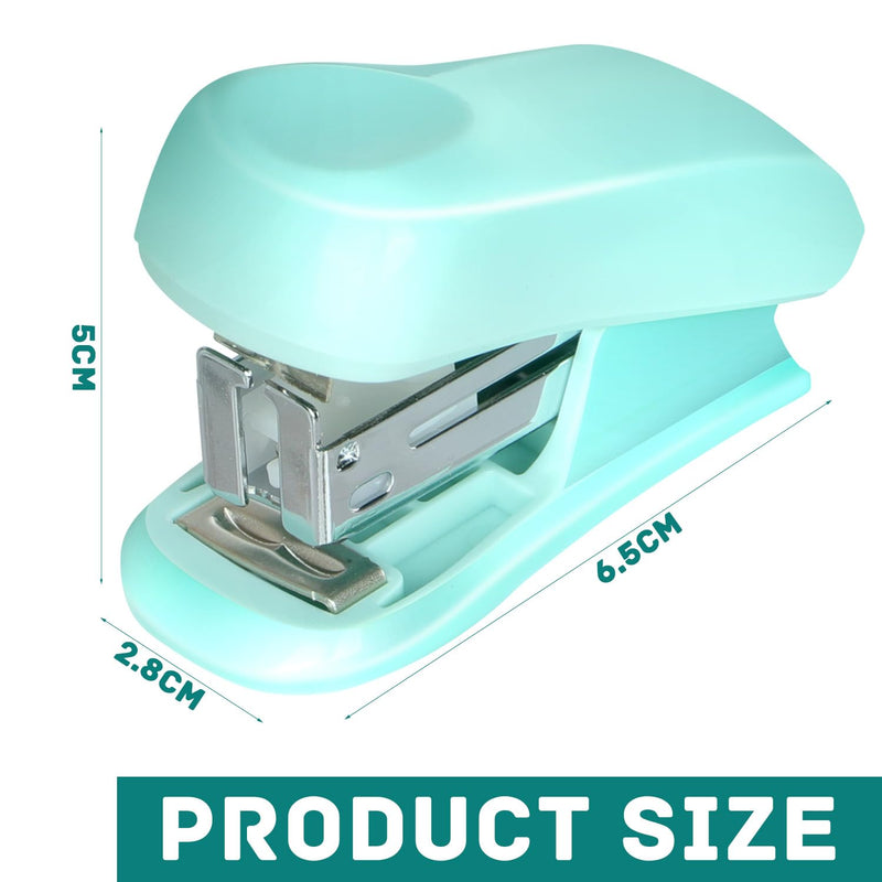 Stapler Small Portable Stapler with 400 Staples Stapler Effortless Office Stapler 2-25 Sheet Capacity Mini Stapler for School Home or Office for Organizing Files (Bliau) - PawsPlanet Australia