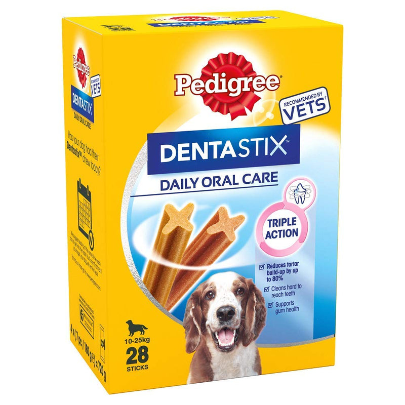 Pedigree Dentastix Medium Dog Dental Chews, 28 Sticks, 720 g - PawsPlanet Australia