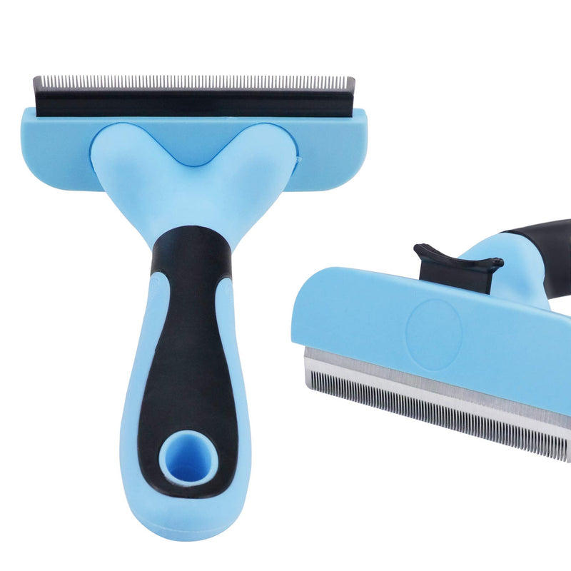 Strong Wind Pet Grooming Brush, Pets Dog & Cat Brush for Shedding, Deshedding Tools for Dogs & Cats Effectively Reduces Shedding by up to 95%, Gentle Pet Shedding Tools Blue - PawsPlanet Australia