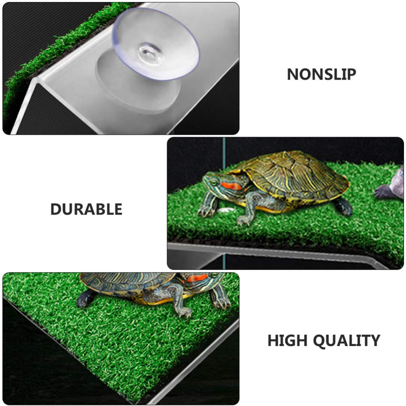 POPETPOP Turtle Basking Platform Aquarium Tank Tortoise Ramp Reptile Ladder Resting Terrace Landscaping Aquarium Turtle Dock Floating 15x8cx8cm - PawsPlanet Australia