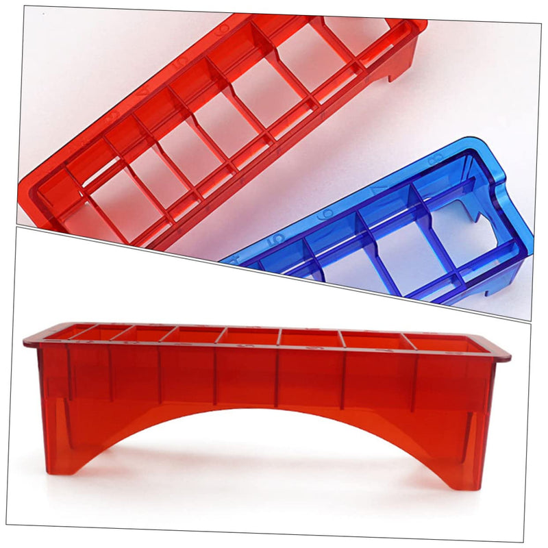 BIUDECO Hairdressing Tool Hair Clipper Comb Box Clipper Limiter Comb Holder Clipper Guard Holder Guide Comb Organizer Storage Protector Red Plastic Hairdresser Organizer Guide Comb 22x6.6cm Red - PawsPlanet Australia