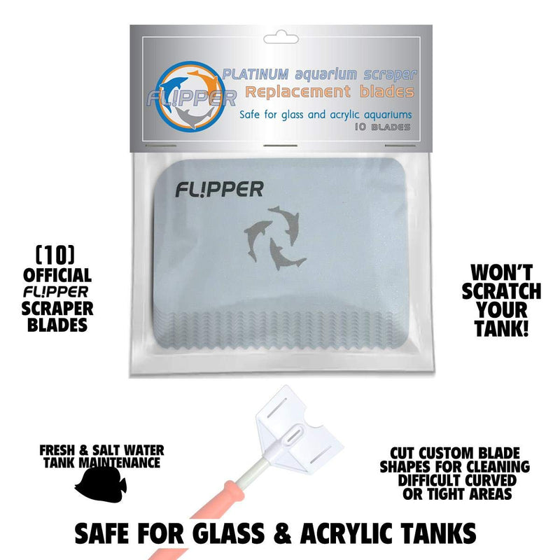 [Australia] - FL!PPER Flipper Platinum Algae Scraper Replacement Blade Cards - 10 Pack 