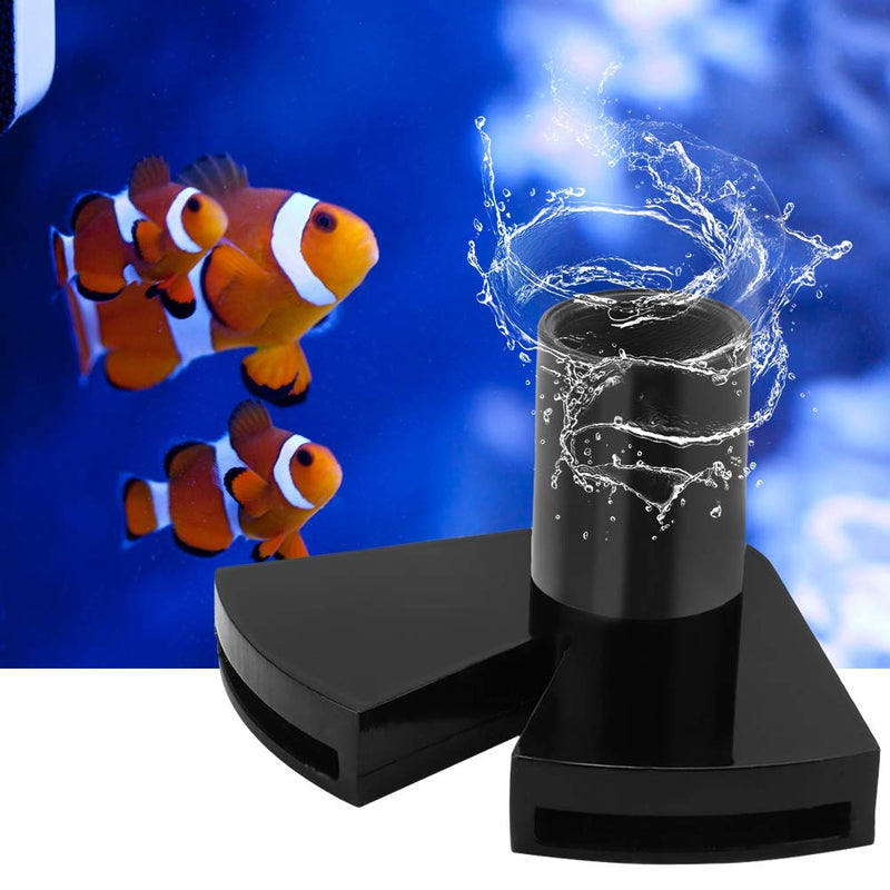 [Australia] - Aquarium Duckbill Nozzle Extended Rotating Water Outlet Acrylic Double Nozzle Return Tube Aquarium Outflow Jet Pipe 