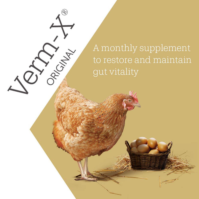 Verm-X 100% Natural Liquid for Poultry. Supports Intestinal Hygiene. Vet Approved. UFAS Assured. Contains Prebiotic for Gut Biome. Restores and Maintains Gut Vitality. Wormwood Free - 250ml Clear 250 ml - PawsPlanet Australia