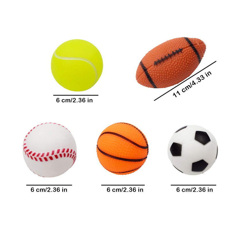 Xingup 10 Pcs Chew Toys for Dogs, Dog Toys Ball Used for Traveling Outdoor Sports Walking - PawsPlanet Australia