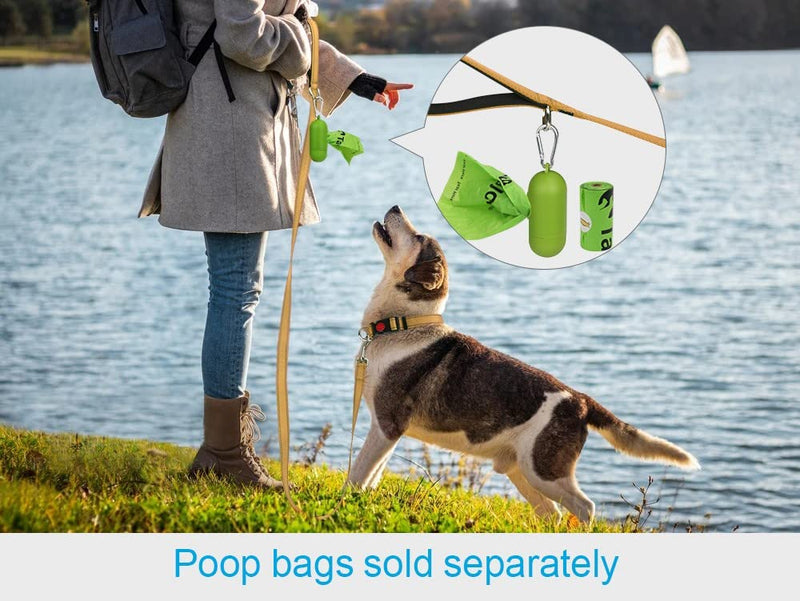 Taglory Dog Leash Small Dogs Lightweight | Double-sided reflective | Padded handle | Up to 10kg | 1.8mx 2cm | Brown 1.8 mx 2.0 cm (pack of 1) - PawsPlanet Australia