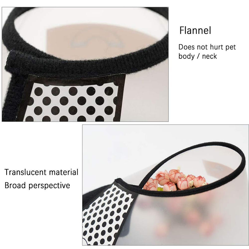 SenPuSi Neck Collar for Pets, Pets Plastic Elizabethan Collar Protective Collar Cone Collars Made of Plastic Special Protection for Cats, Small Dogs and Rabbits (Size 7 (15-18 cm)) - PawsPlanet Australia