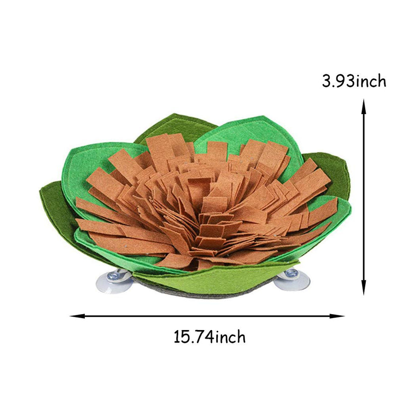 kathson Snuffle Mat for Dogs, Sniffing Dog Puzzle Toys Anti-Slip Slow Feeding Bowl Pets Maze Feed Game Encourages Natural Foraging Skills for Cats Dogs brown - PawsPlanet Australia