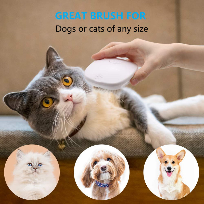 [Australia] - SYOSIN Dog Brush and Cat Brush,Pet Self Cleaning Slicker Brush for Shedding,Professional Pet Hair Comb for Home Grooming 