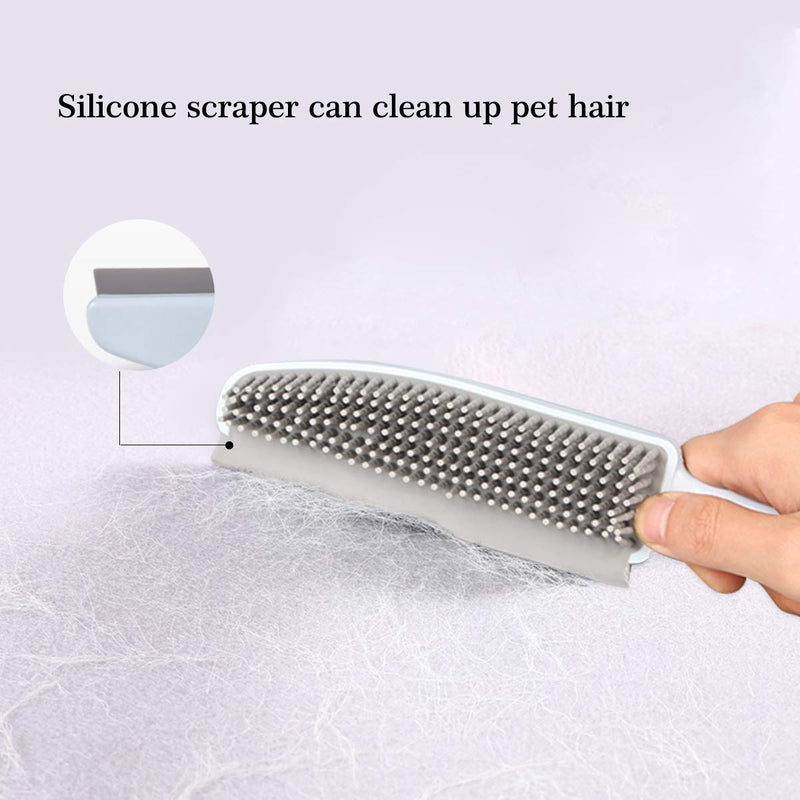 ZUKIBO Silicone Cat Hair Massage Shedding Comb Brush, Multifunction Dogs and Cats Grooming Dematting Comb, Effective Remove Hair on Furniture Sofa - PawsPlanet Australia