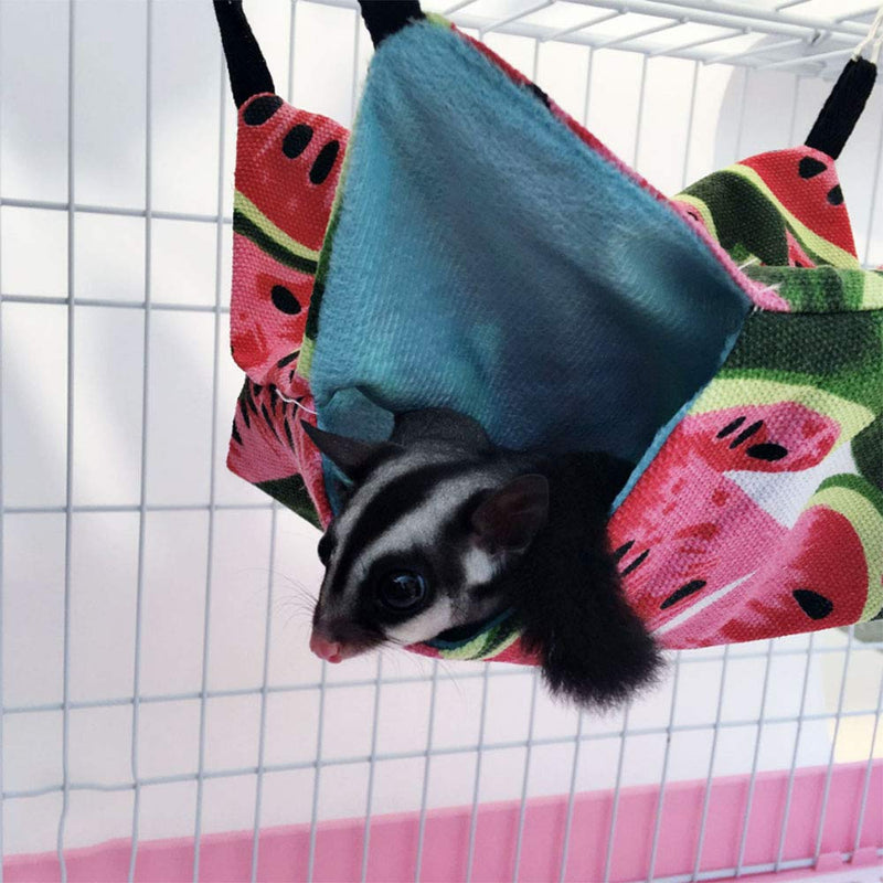 [Australia] - Hamster Bedding Luxury Double Bunkbed Hammock Hanging Hammock Nap Sack Swing Bag Pet Sleeper for Ferret Rat Sugar Glider and Other Small Animals 