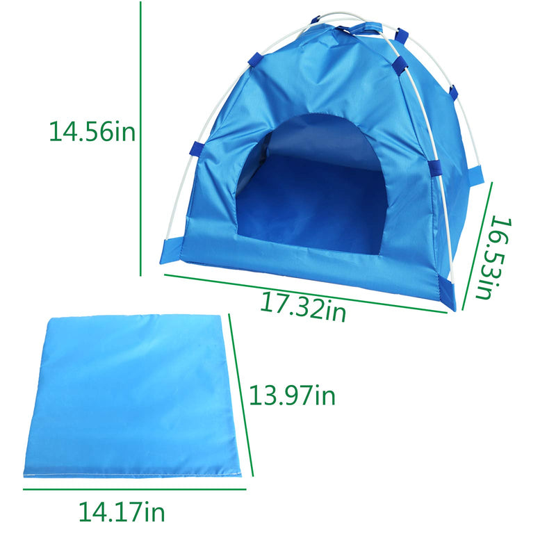 Waterproof Pet Dog Tent House, Breathable Pet Puppy Kennel Dog Cat House Bed Tent, Folding Indoor Outdoor Pet Tent Kitten House for Small Medium Dog Puppy Cat - PawsPlanet Australia