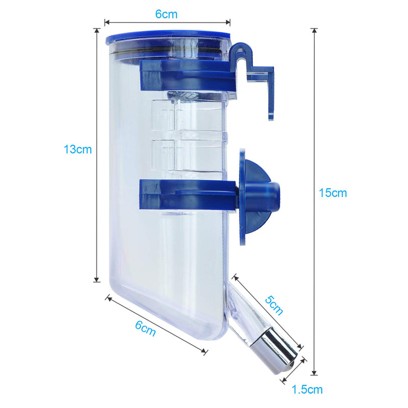 [Australia] - Songway Hanging Automatic Water Bottle with Stainless Steel Ball/Leak-Proof for Automatically Feeding Water Pet Drinking/Suitable for Small and Medium Pets Blue 