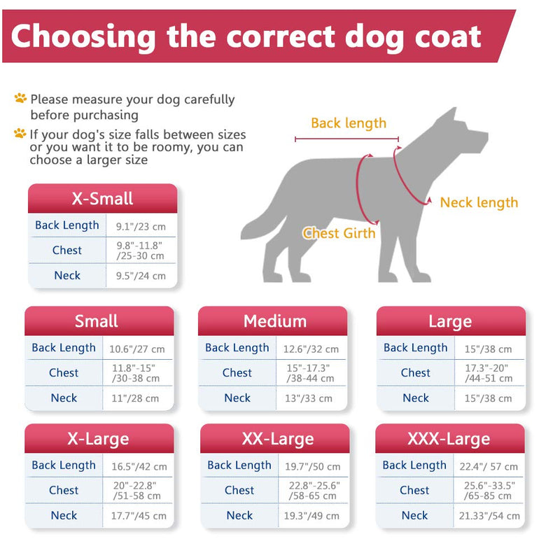 [Australia] - SAWMONG Dog Fleece Hoodie, Windproof Waterproof Dog Coat, Fleece & Cotton Lined Warm Dog Jacket, Cold Weather Pet Apparel Clothes Vest for Small Medium Large Dog Breeds XS: Length 9.1", Chest 9.8"-11.8" Red 