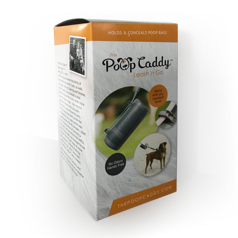 [Australia] - The Poop Caddy Leash n Go, Dog Waste Bag Holder, Hands-Free Dog Walking Leash Accessory 