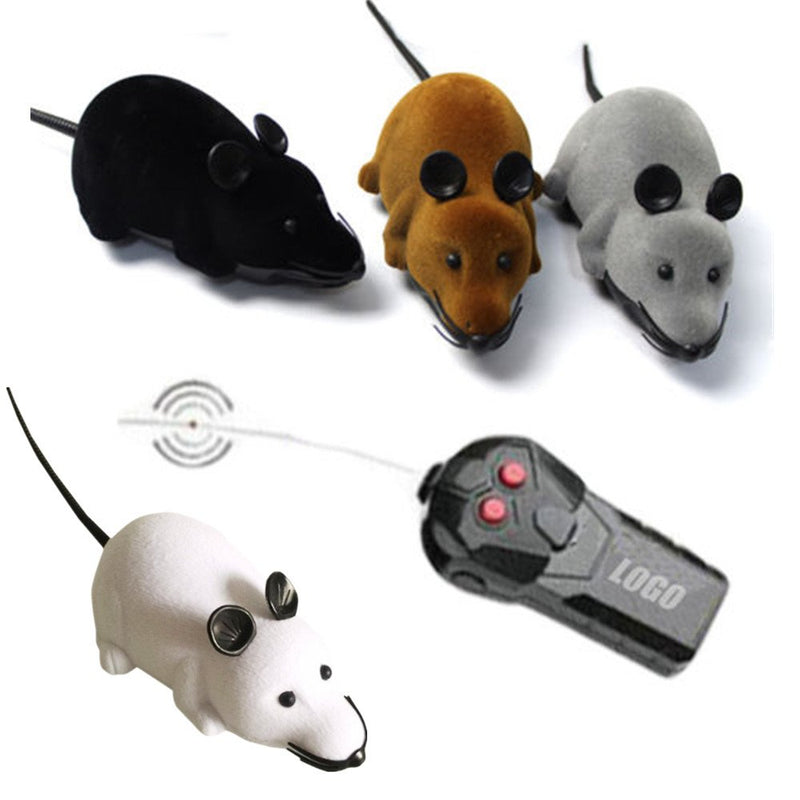 Giveme5 Wireless Remote Control Mock Fake Rat Mouse Mice RC Toy Prank Joke Scary Trick Bugs for Party and For Cat Puppy Funny Toy Black - PawsPlanet Australia