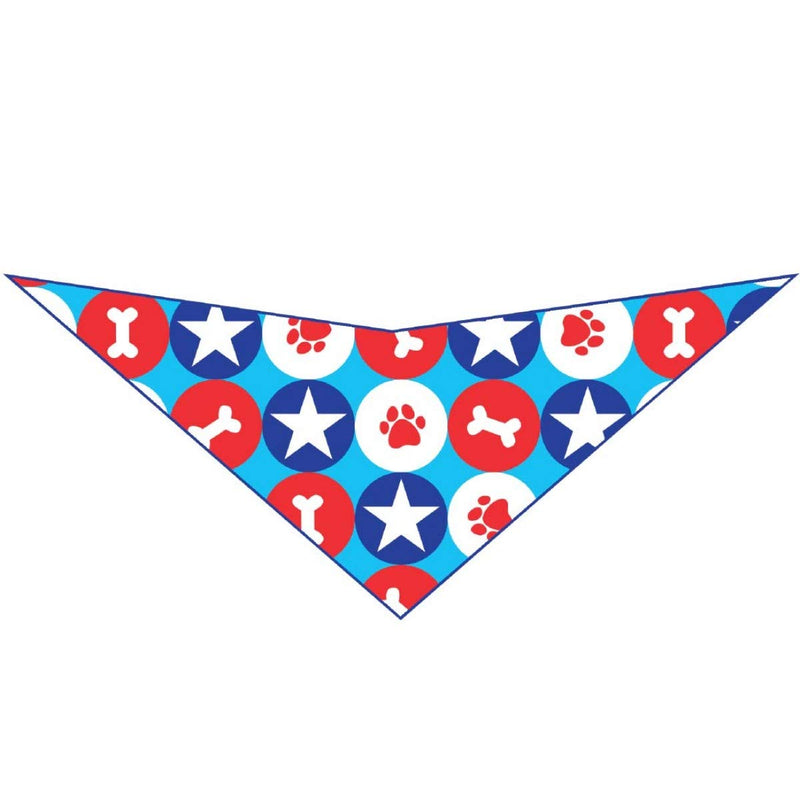 Elegant Pup Patriotic Dog Bandanas | Set of 4 | Red, White and Blue | Celebrate The 4th of July with Your Puppy XXLarge 35 inches - PawsPlanet Australia