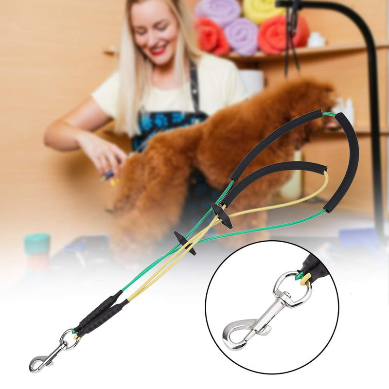 [Australia] - Felenny Pet Bathing Tether Straps Dog Cat Grooming Loop Adjustable Single Noose Ropes Steel Wire Hanging Rope for Pet Table Arm Bath Tub Double S 