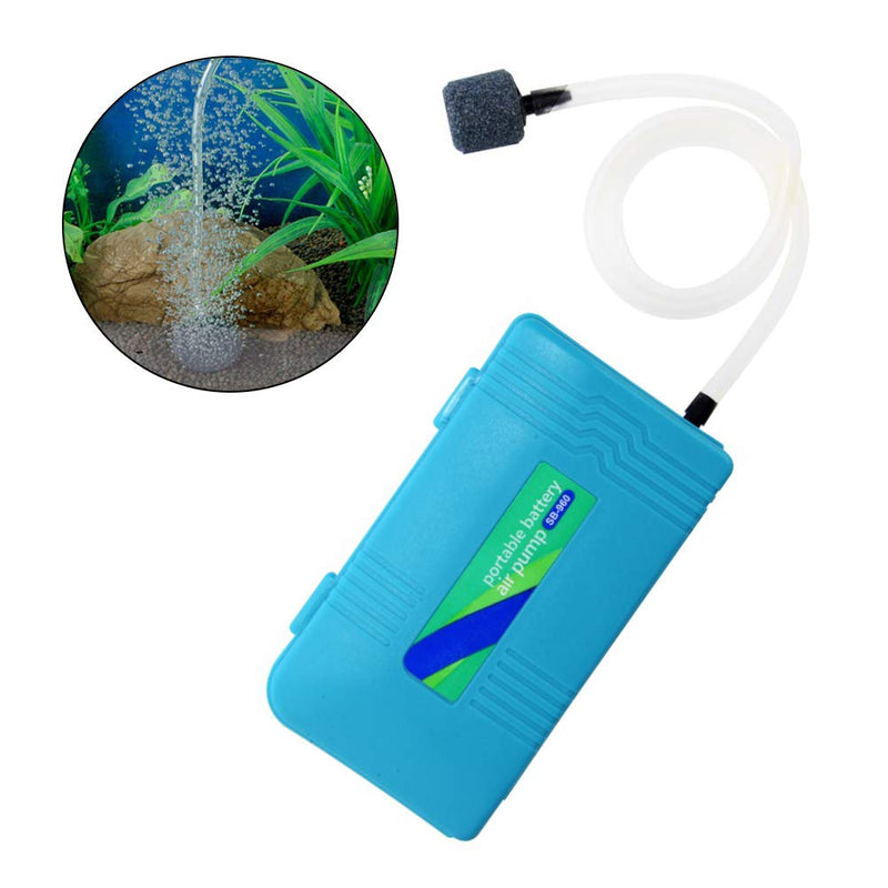 [Australia] - Odowalker Battery Oxygen Pump Aquarium, Portable Air Pump Aquarium Standby Oxygen Pump SB960 with Extra 6.6 Feet Length Tubing and 2 Air Stones 