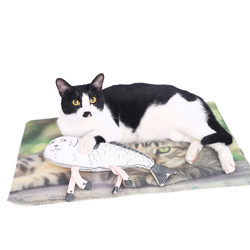 [Australia] - GZDDG Interactive Cat Toys Pillow Paper Cats Mint Fish Interactive Crackle Cat Pet Toy Fancy Catnip Cat 