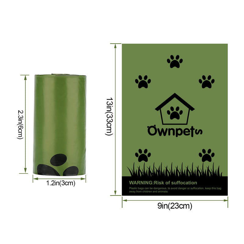 Ownpets biodegradable dog poop bags, with a light lavender scent, 150 pieces, thick and robust (without bag dispenser) 1 piece (pack of 150) - PawsPlanet Australia