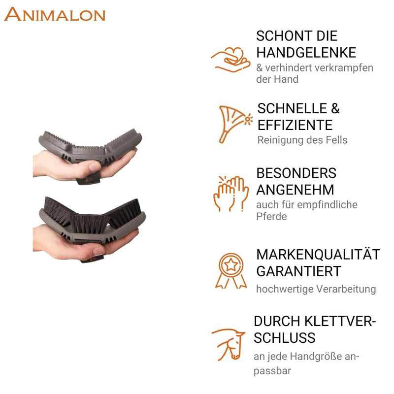 Animalon Starter Set Horse Grooming Brush Set | Basic equipment for grooming | Grooming set for horses | Horse grooming supplies | Care for horses - PawsPlanet Australia