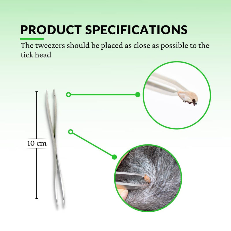 MYDAISY Tick Tweezers Set 3+1 with Case - Tick Removal - Safe Tick Protection for People & Pets - Children, Cat and Human - Tick Tweezers - PawsPlanet Australia