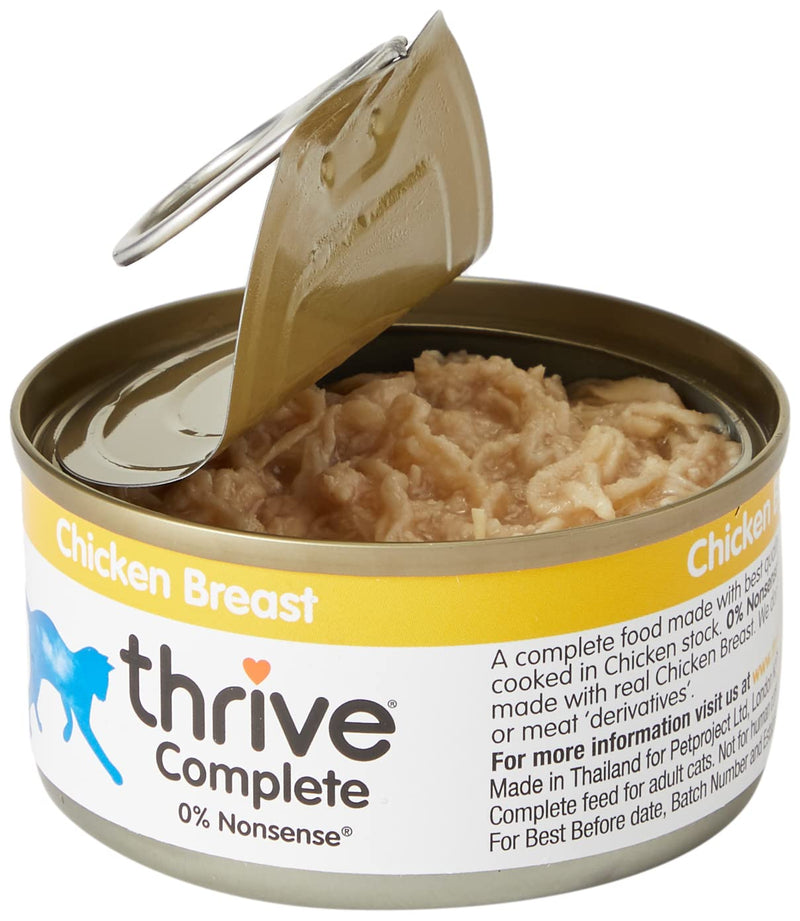 Thrive Cat Food Complete Food - Chicken 75g. (Pack of 6) 75 g (Pack of 6) - PawsPlanet Australia