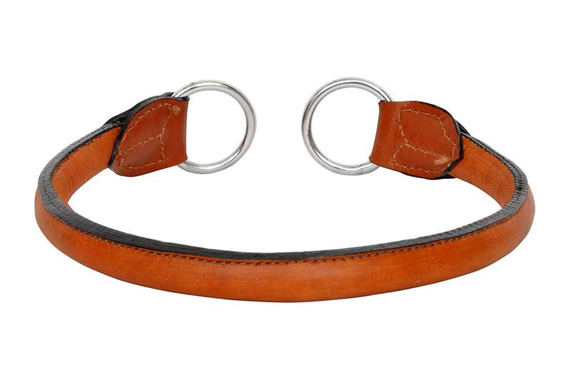 Wonder Wish Brown Padded Leather Dog Choke Collar for Small,Medium and Large Breed Dogs(Large) - PawsPlanet Australia