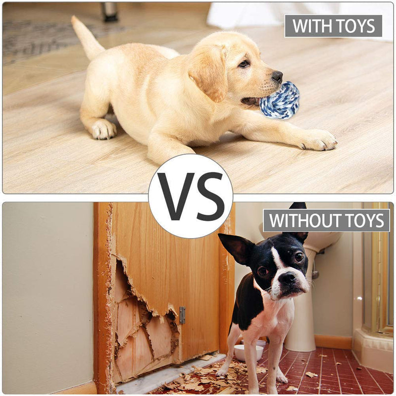 Puppy Toys from 8 weeks Small Dog,Puppy Chew,Puppy Teething Toy,Dog Toy,Dog Chew,Small Dog Rope Toy,Squeaky Dog Gifts(Random Rope Color) - PawsPlanet Australia