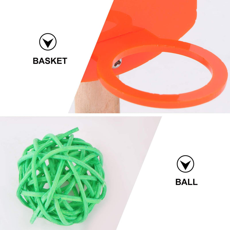 Balacoo Parrot Toys 5Pack, Mini Shopping Cart, Training Rings, Skateboard, Basketball Hoop and Ball- Playing Standing Training Parrot Toys to Keep Healthy for Budgie Parakeet Cockatiel Conure Lovebird - PawsPlanet Australia