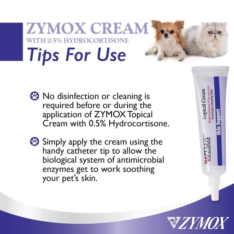 ZYMOX Topical Cream Infection and Wound Care 1 oz. Net wt 1 Ounce - PawsPlanet Australia