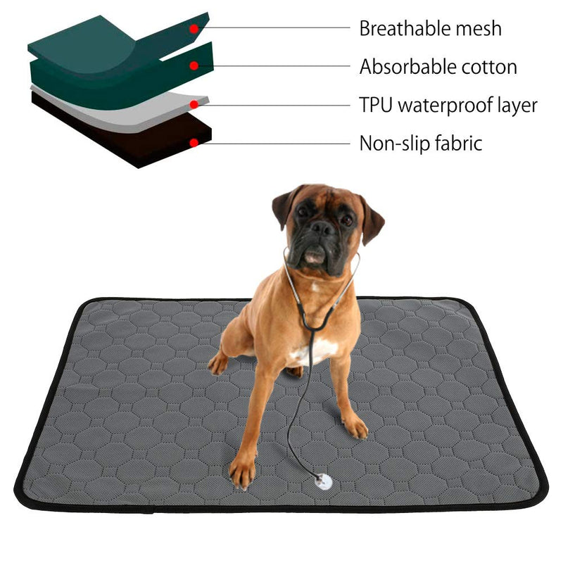 RLAjhhh Gklkfj Washable Dog Training Pads Pee Pad Pet Mats 4 Thick Absorption Layers Design, Waterproof Anti-Slip Mat for Home, Outdoor Travel (XL 70×100cm) XL 70×100cm - PawsPlanet Australia