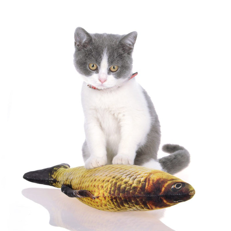 3 Pcs Catnip Toys Set Fish Cat Toys Simulation Fish Shape Plush Doll Interactive Pets Pillow Chew Bite Supplies for Cat/Kitty/Kitten 30cm/11.8" - PawsPlanet Australia