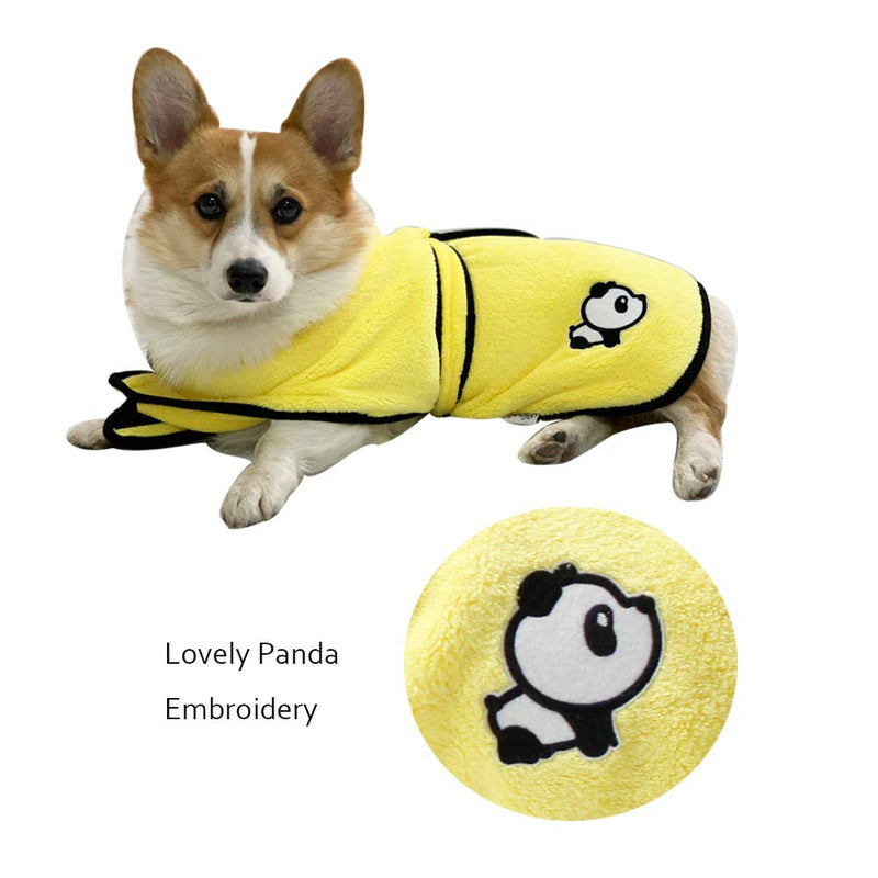 BT Bear Dog Bathrobe,Microfiber Pet Bath Towels Water-absorption Pet Bathrobe Quick Drying For Cats Puppy Small Dogs (XS: back length 33cm) XS: back length 33cm - PawsPlanet Australia