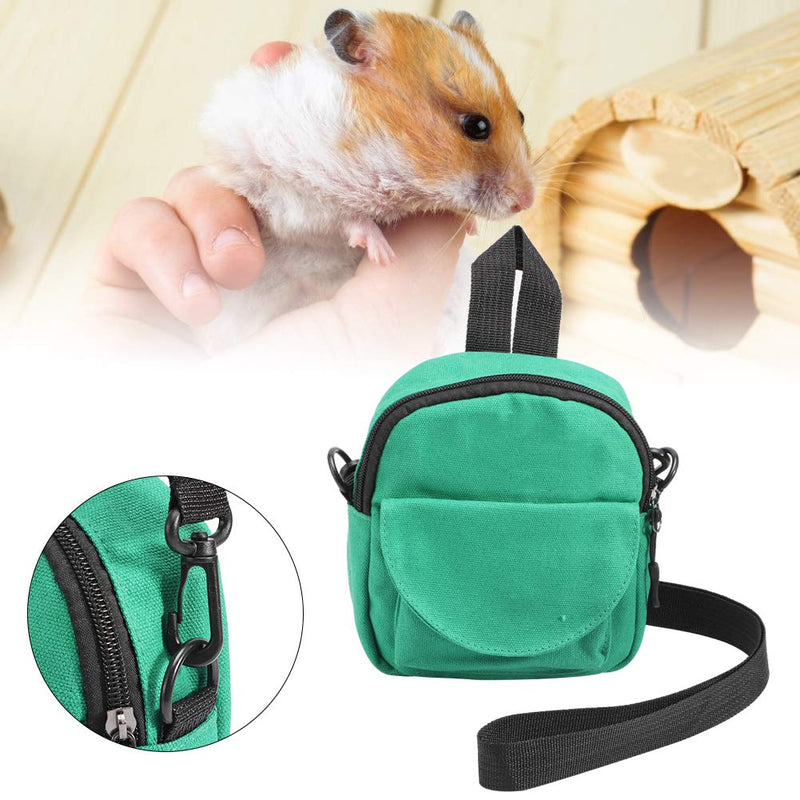 GOTOTOP Pet Outgoing Bag Hamsters Chinchillas Portable Small Pets Canvass Plush Cool Black Natural Green Outdoor Pet Supplies(7.09x6.69x1.57inch)(Natural Green) - PawsPlanet Australia