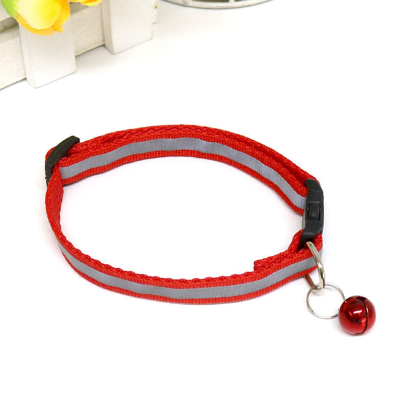 2Pcs Cat Collar with Bell，Adjustable 19-32 cm Reflective Dog Coollars，Use for Cats,Dog or Other Small Pets - PawsPlanet Australia