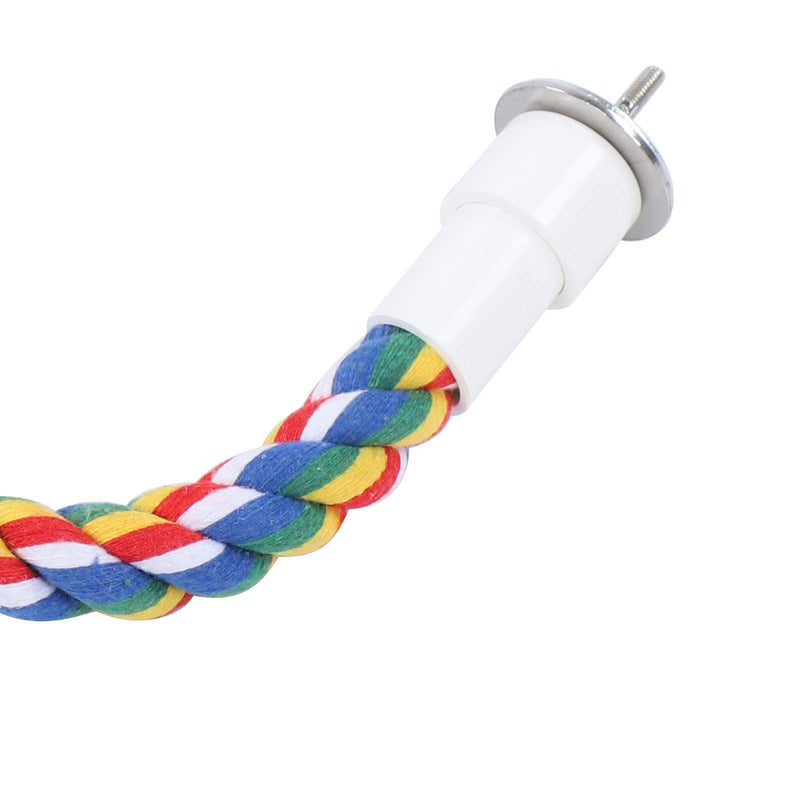 2Pcs Bird Chew Rope Brightly Colored Bird Perch Stand Cotton Bird Ladder Toys for Parrots Parakeets Perching Playing(60CM) 60CM - PawsPlanet Australia